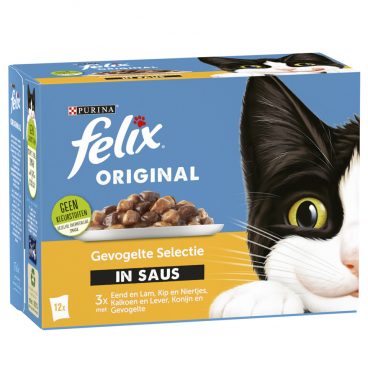 Felix Original Gevogelte Selectie in Saus 12 x 85 gr