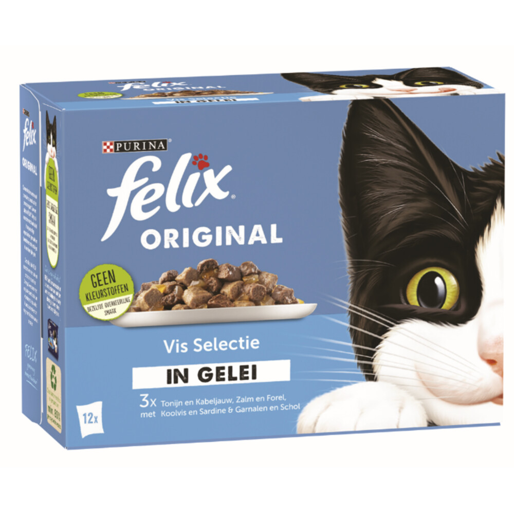 Felix Original Vis Selectie in Gelei 12 x 85 gr