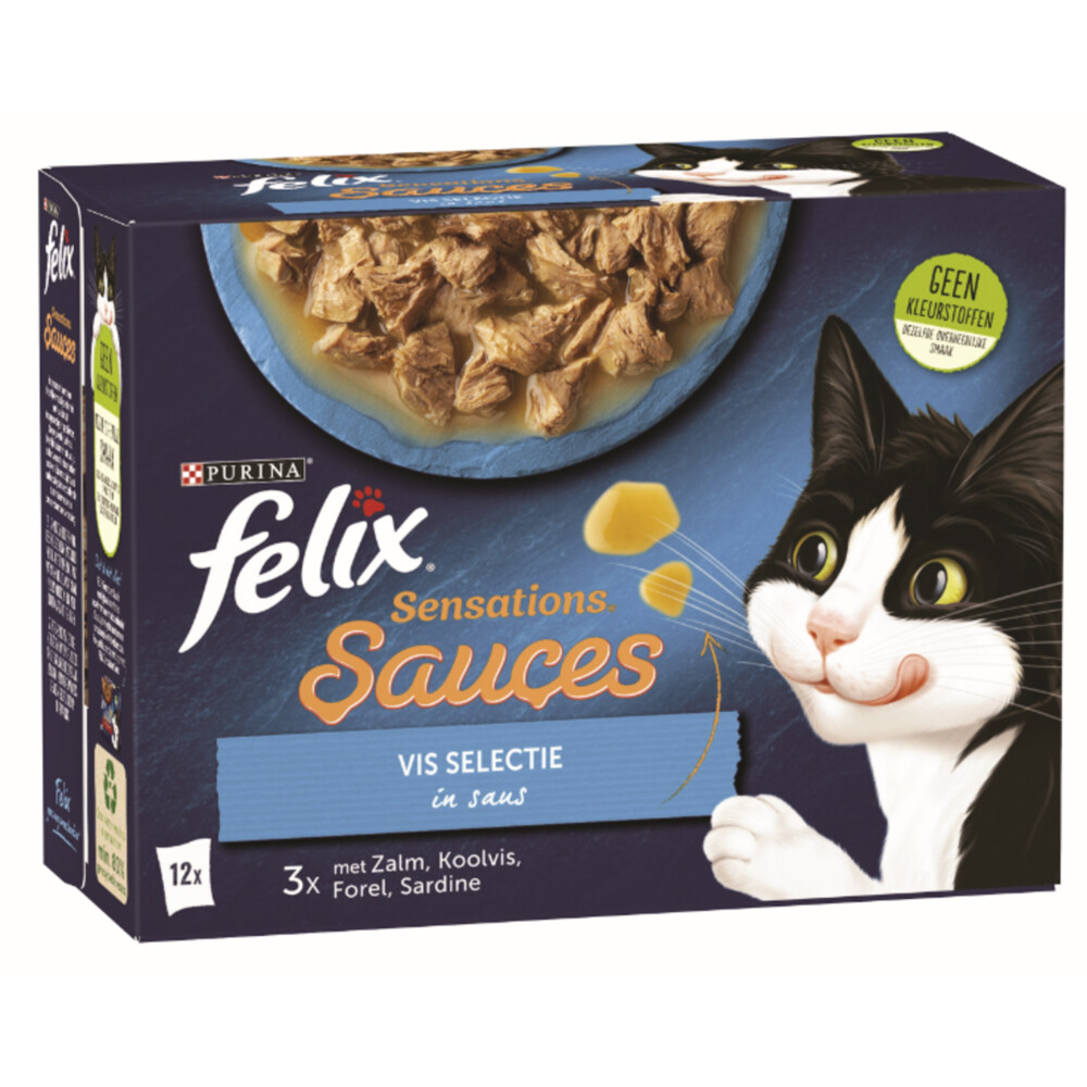 Felix Sensations Sauces Vis Selectie in Saus 12 x 85 gr