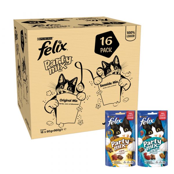 Felix Snack Party Mix Multipack 16 x 60 gr