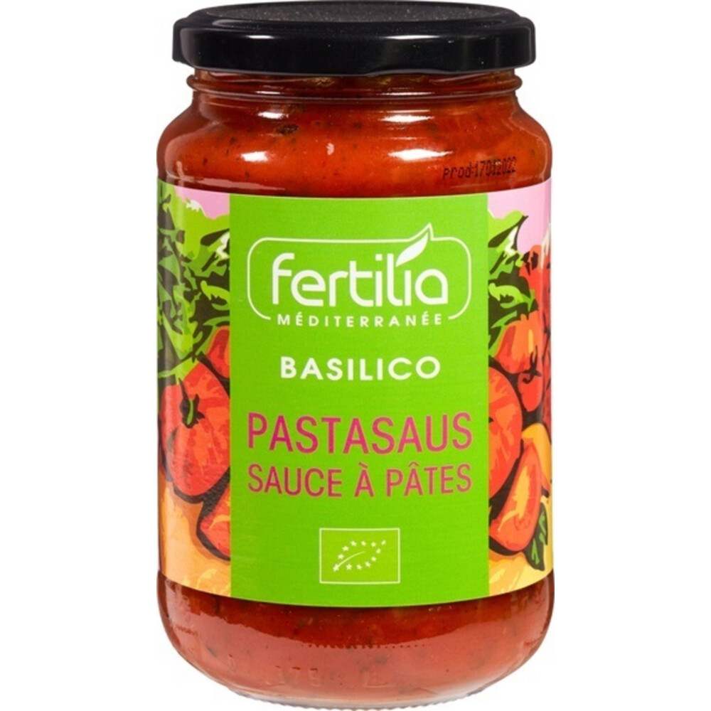 3x Fertilia Pastasaus Basilic Bio 350 gr