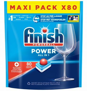 4x Finish Vaatwastabletten Power All-in-1 Regular 80 tabs