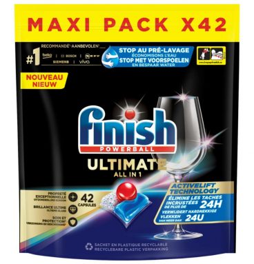 6x Finish Vaatwastabletten Ultimate All-in-1 Regular 42 tabs