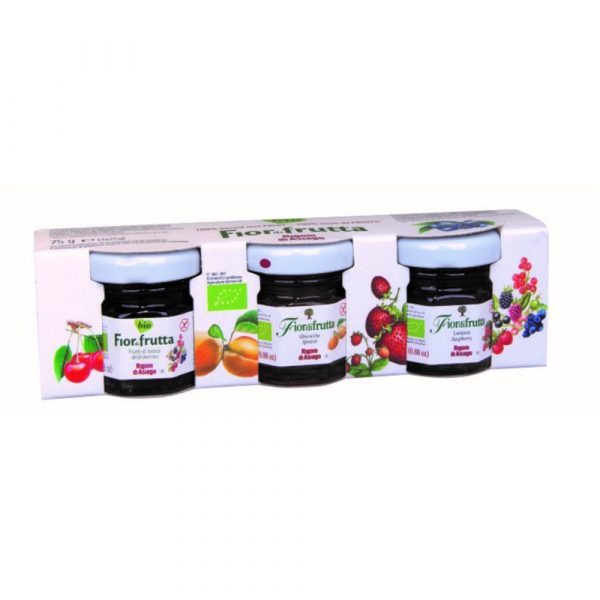 3x Fiordifrutta Fruitmix Jam Biologisch 75 gr