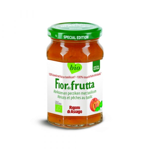 3x Fiordifrutta Jam Abrikozen Basilicum Bio 250 gr