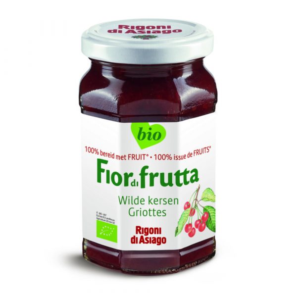 3x Fiordifrutta Jam Wilde Kersen Bio 250 gr