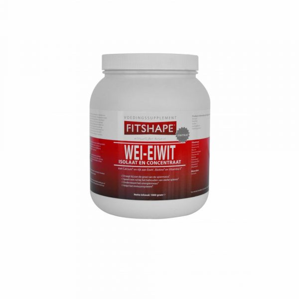 6x Fitshape Wei Eiwit Aardbei 1 kg