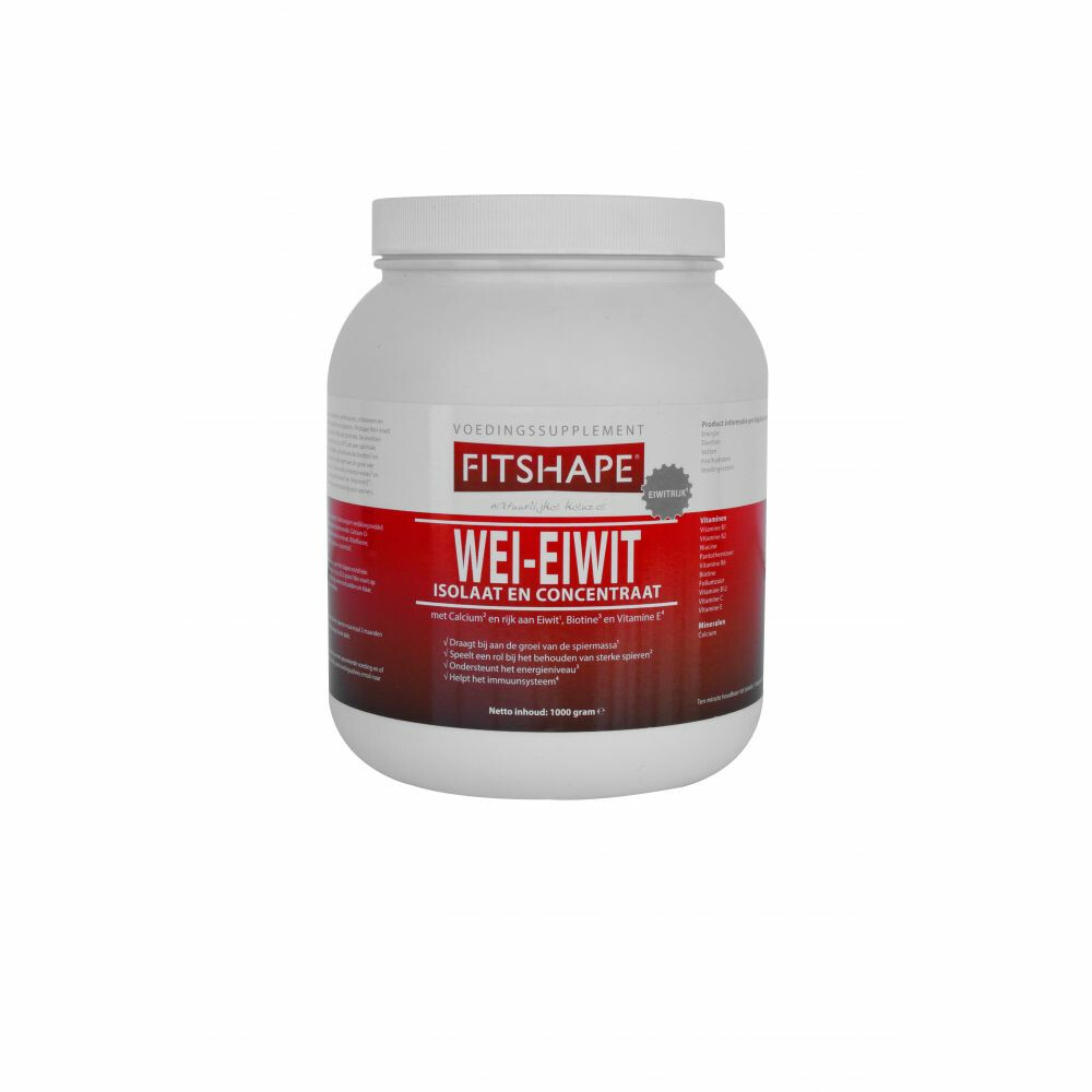 6x Fitshape Wei Eiwit Aardbei 1 kg