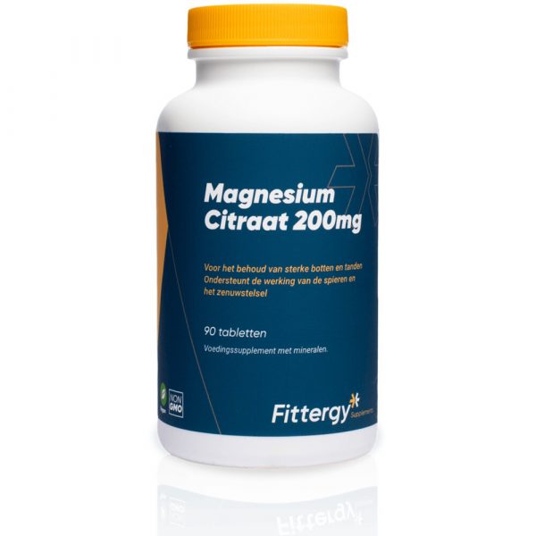 Fittergy Supplements Magnesiumcitraat 200mg 90 tabletten