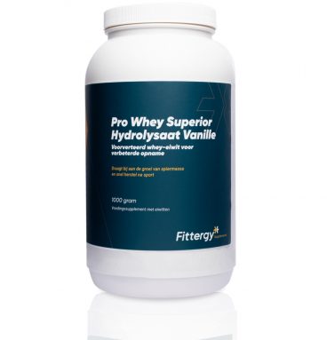 Fittergy Supplements Pro Whey Superior Hydrolysate Vanille 1000 gram