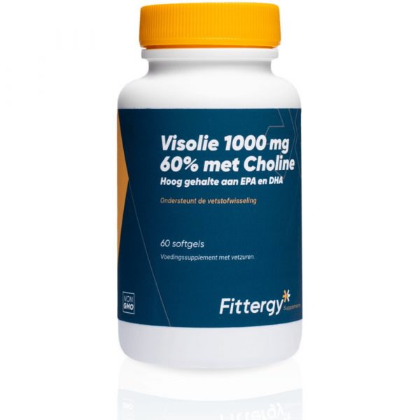 Fittergy Supplements Visolie 1000mg 60% Met Choline 60 softgels