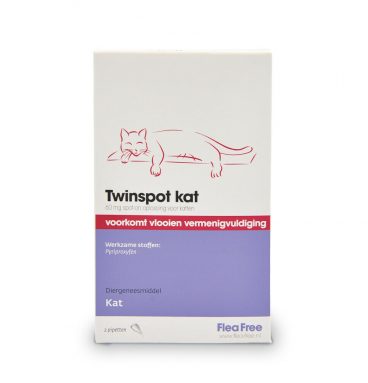 Flea Free Twinspot Anti Vlooiendruppels Kat vanaf 1 kg 2 pipetten