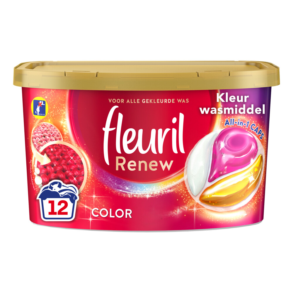 8x Fleuril Wasmiddelcapsules Renew Kleur 12 stuks