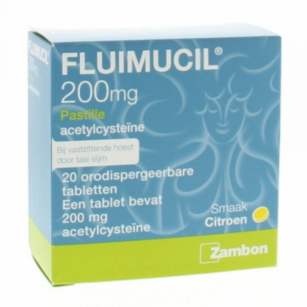 Fluimucil Pastille 200 mg 20 zuigtabletten