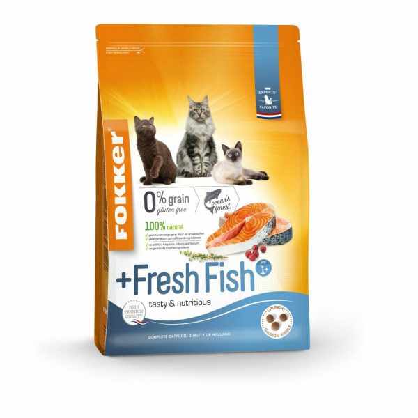 3x Fokker Cat Fresh Fish Kattenvoer Verse Zalm 2