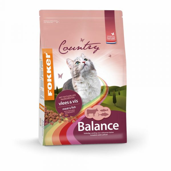 Fokker Country Balance Kattenvoer Vlees&Vis 10 kg