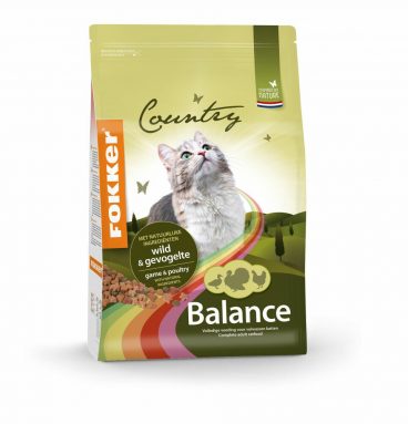 Fokker Country Balance Kattenvoer Wild en Gevogelte 10 kg