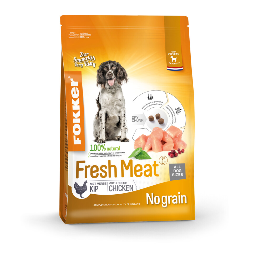 Fokker Fresh Meat Hondenvoer Kip 13 kg