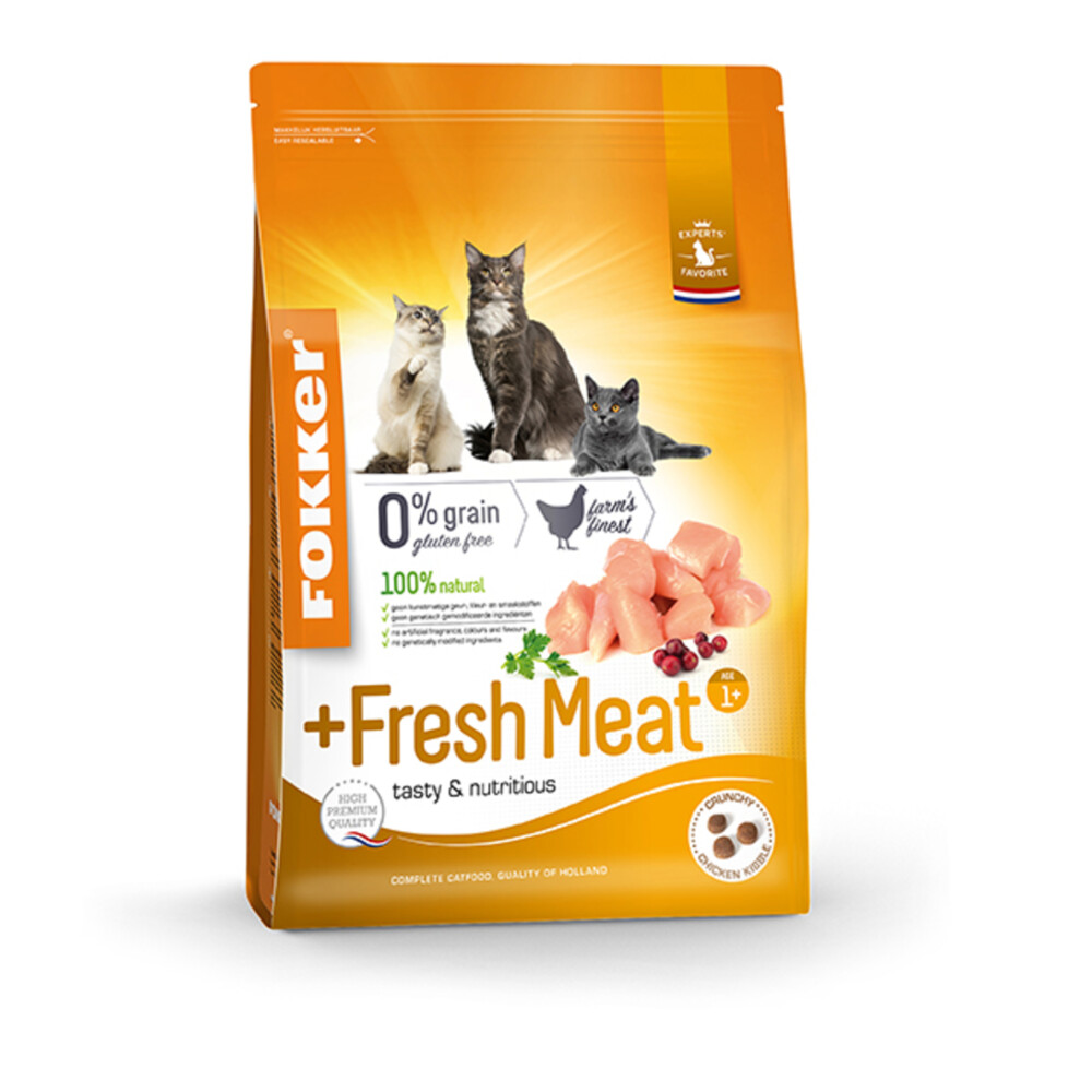 Fokker Fresh Meat Kattenvoer Verse Kip 7 kg