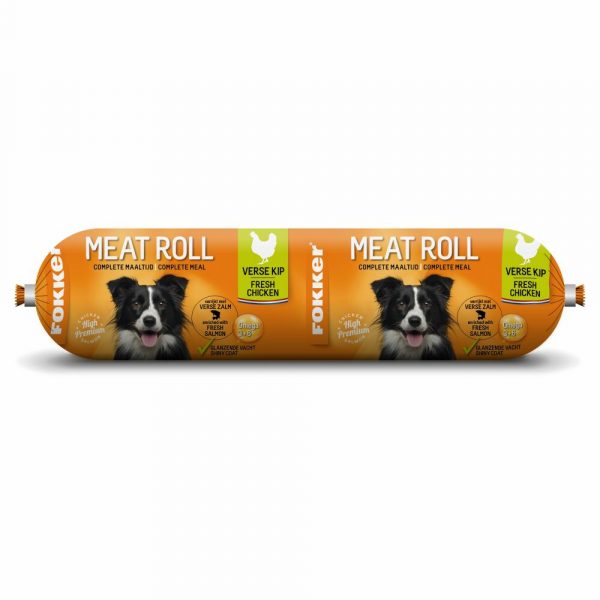 14x Fokker Meat Roll Kip - Zalm 350 gr