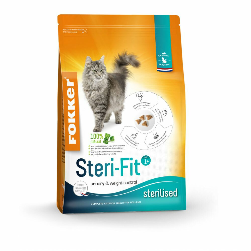 3x Fokker Steri-Fit Kattenvoer Gevogelte 2