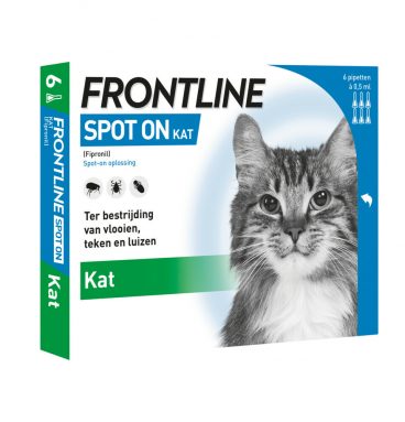 Frontline Spot On Anti Vlooien en Teken Druppels Kat vanaf 1 kg 6 pipetten