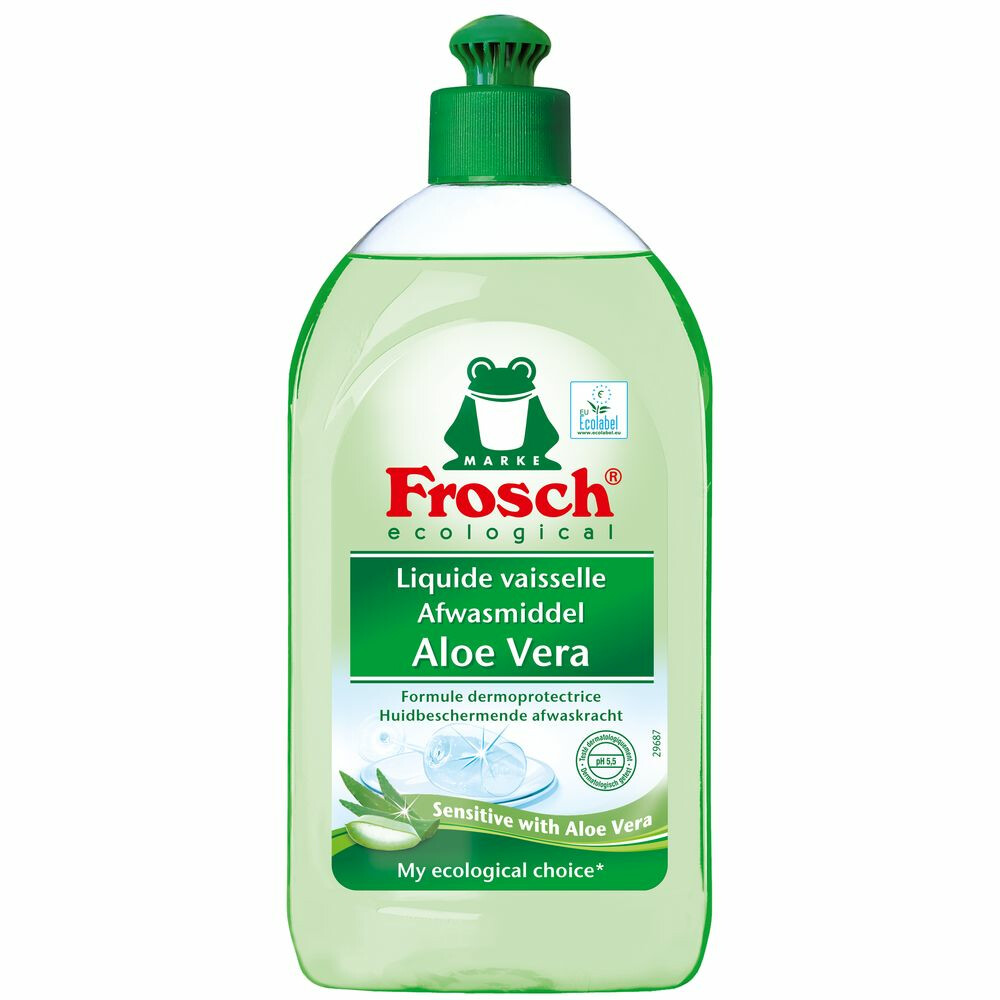 8x Frosch Afwasmiddel Aloë Vera 500 ml