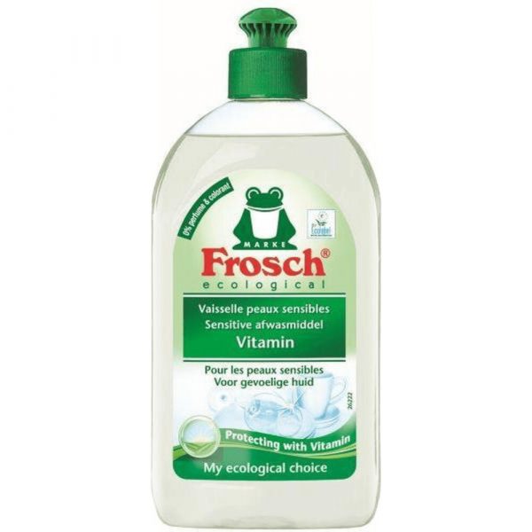 8x Frosch Afwasmiddel Sensitive Vitamine 500 ml