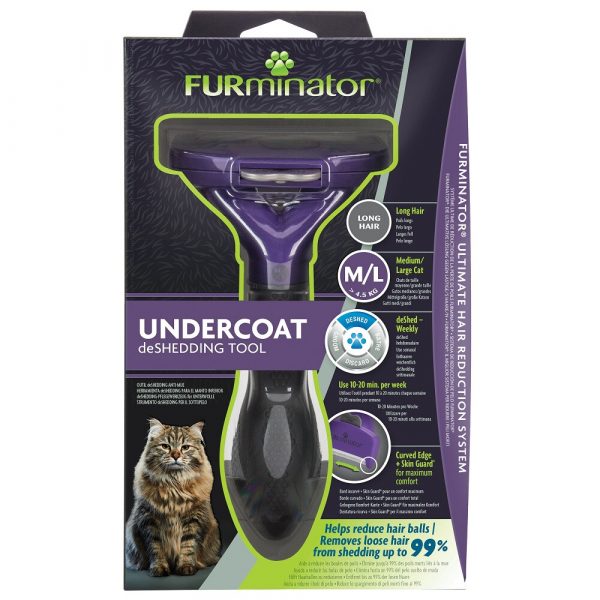 Furminator Deshedding Cat Undercoat M en L Long Hair