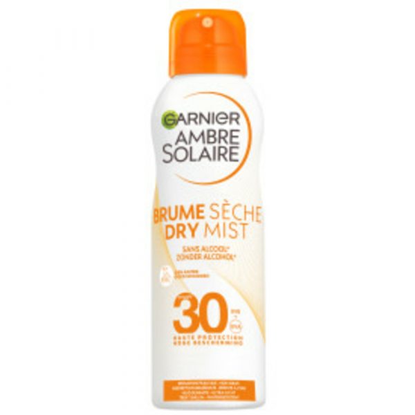 6x Garnier Ambre Solaire Dry Protect Mist SPF 30 200 ml