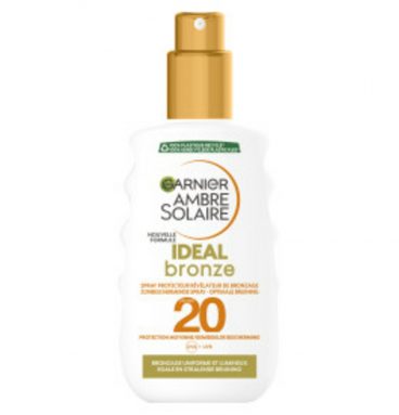 2x Garnier Ambre Solaire Ideal Bronze Zonnespray SPF 20 200 ml