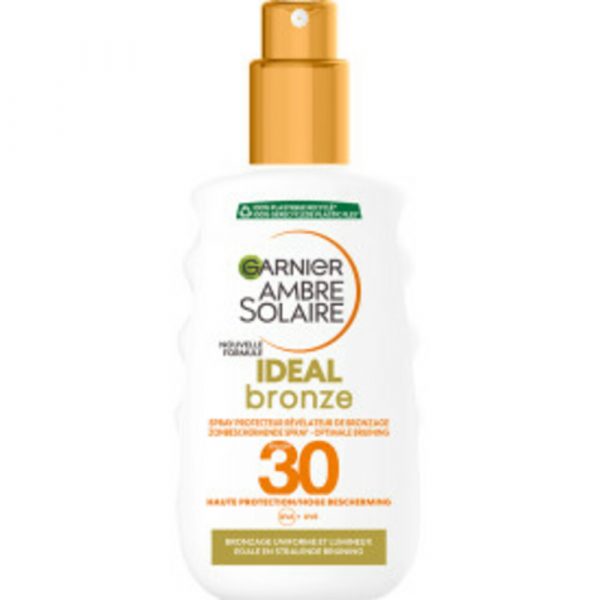 2x Garnier Ambre Solaire Ideal Bronze Zonnespray SPF 30 200 ml