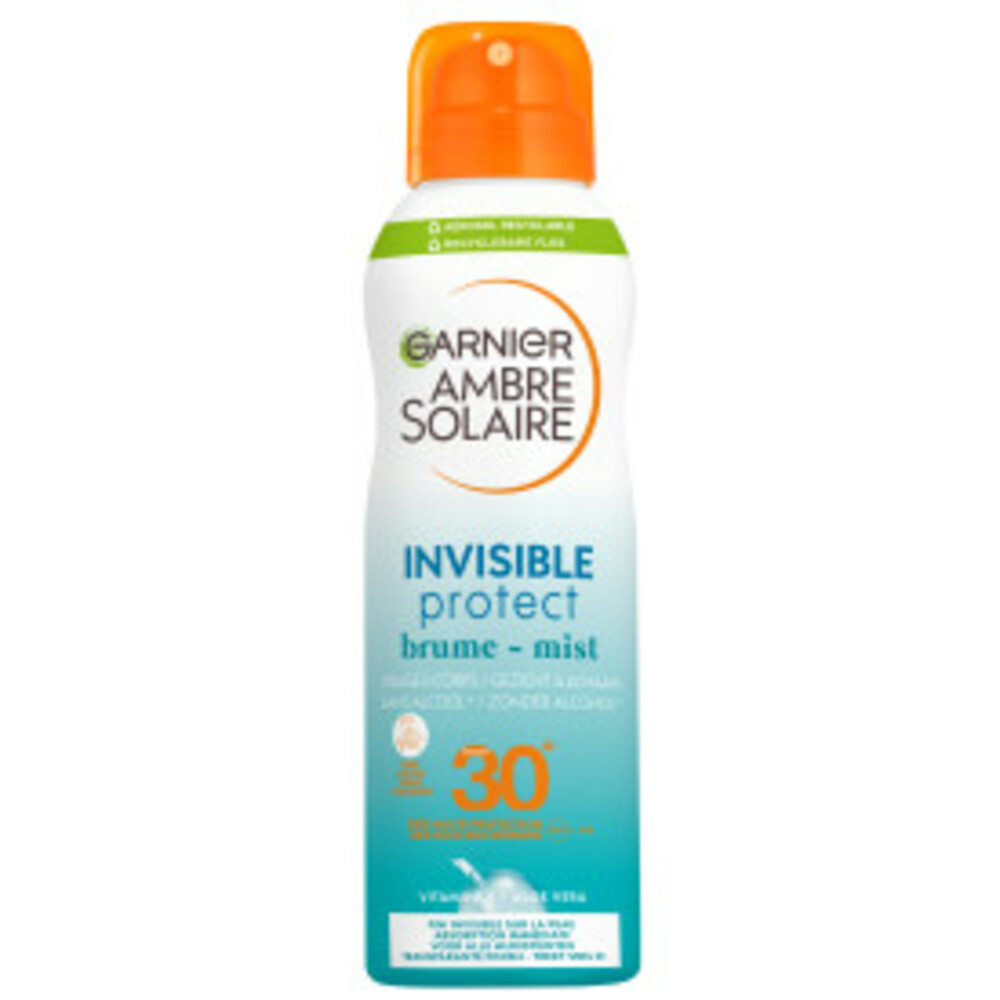 6x Garnier Ambre Solaire Invisible Protect Mist SPF 30 200 ml