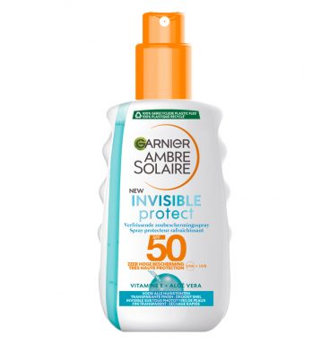 2x Garnier Ambre Solaire Invisible Protect Transparante Zonnespray SPF 50 200 ml