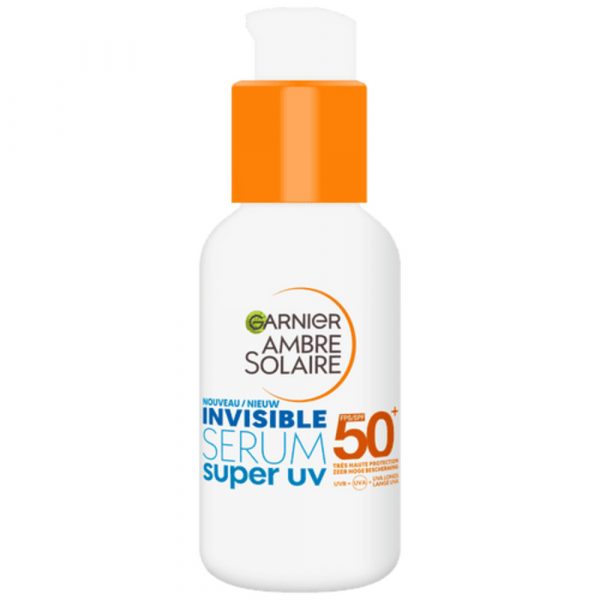 6x Garnier Ambre Solaire Invisible Super UV Serum SPF 50+ 30 ml