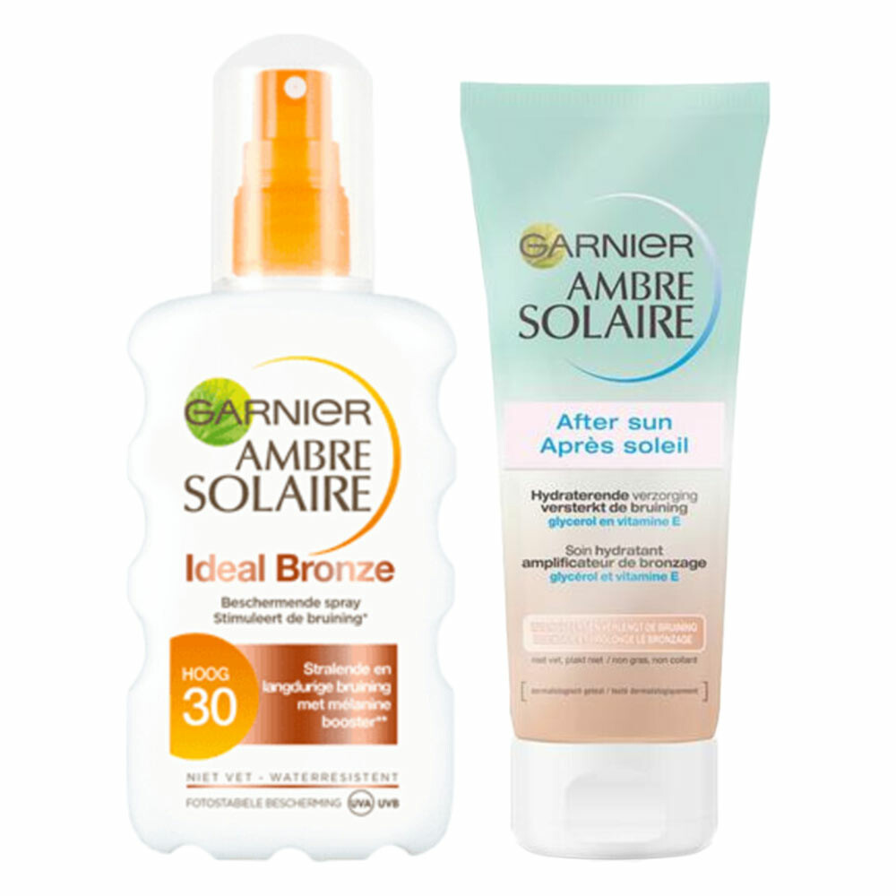 Garnier Ambre Solaire SPF30 Bronze Zonnebescherming&Verzorging Pakket