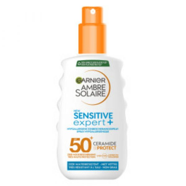 2x Garnier Ambre Solaire Sensitive Expert+ Zonnebrandspray SPF 50+ 150 ml