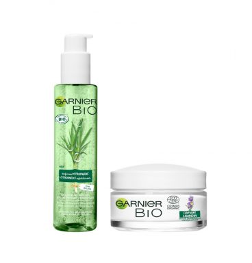 Garnier Bio Citroengras Reinigingsgel&Lavendel Dagcrème Pakket