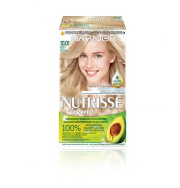 3x Garnier Nutrisse Crème 10.01 - Permanente Haarverf - Zeer Licht Natuurlijk Asblond