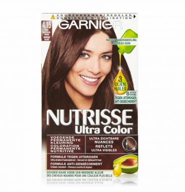 3x Garnier Nutrisse Ultra Color 4.15 - Koel Kastanje Bruin