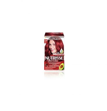 3x Garnier Nutrisse Ultra Color 6.60 - Vurig Rood