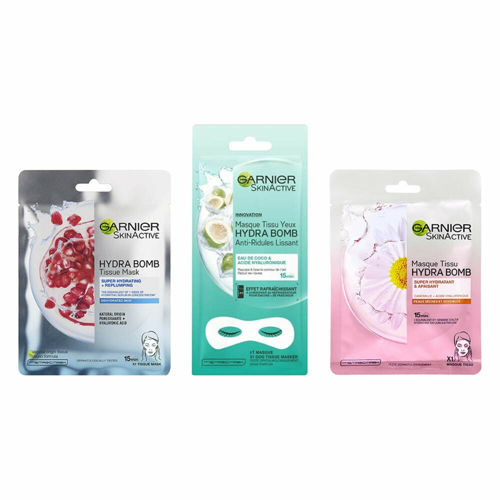 Garnier Skin Active Tissue Gezichtsmasker Pakket