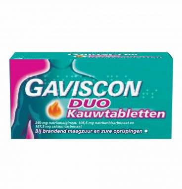 Gaviscon Duo Kauwtabletten 24 stuks