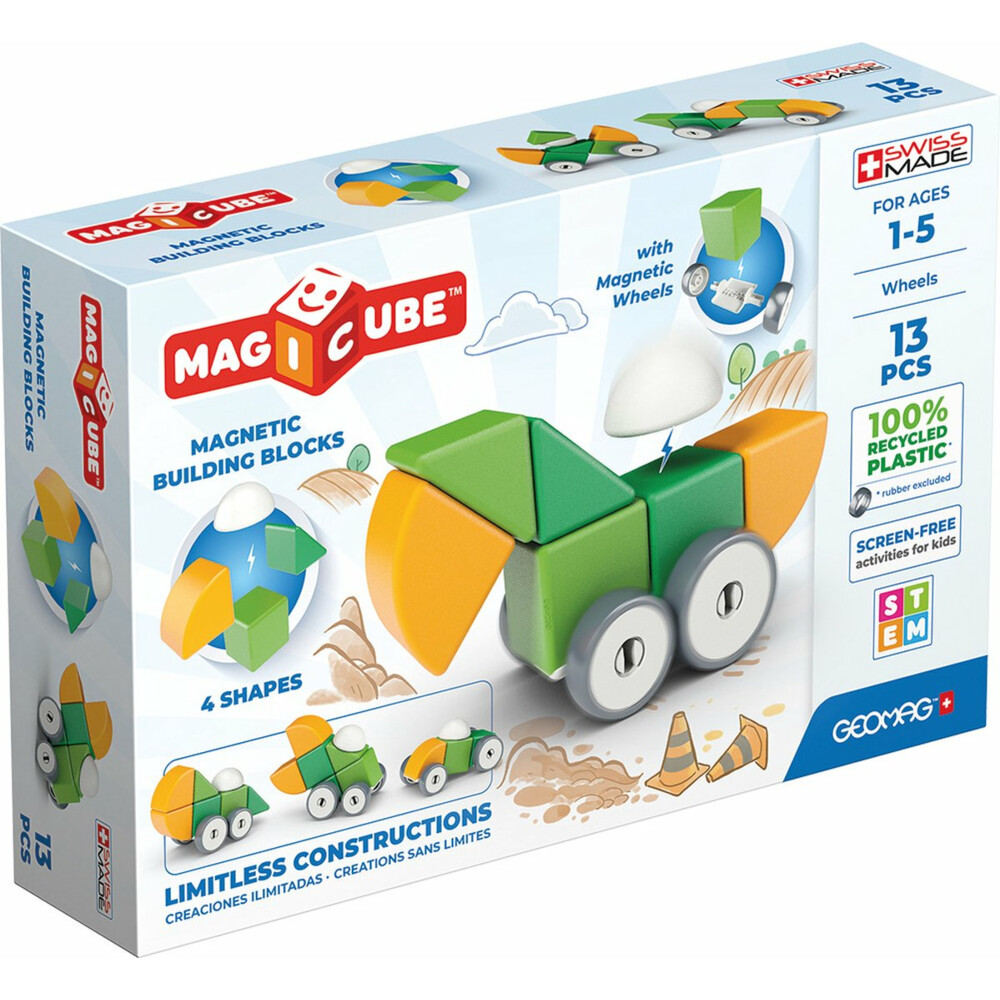 Geomag Magicube Recyclede Vormen Wielen 13-delig