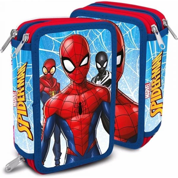 Gevulde Etui Met 3 Ritsen Spiderman