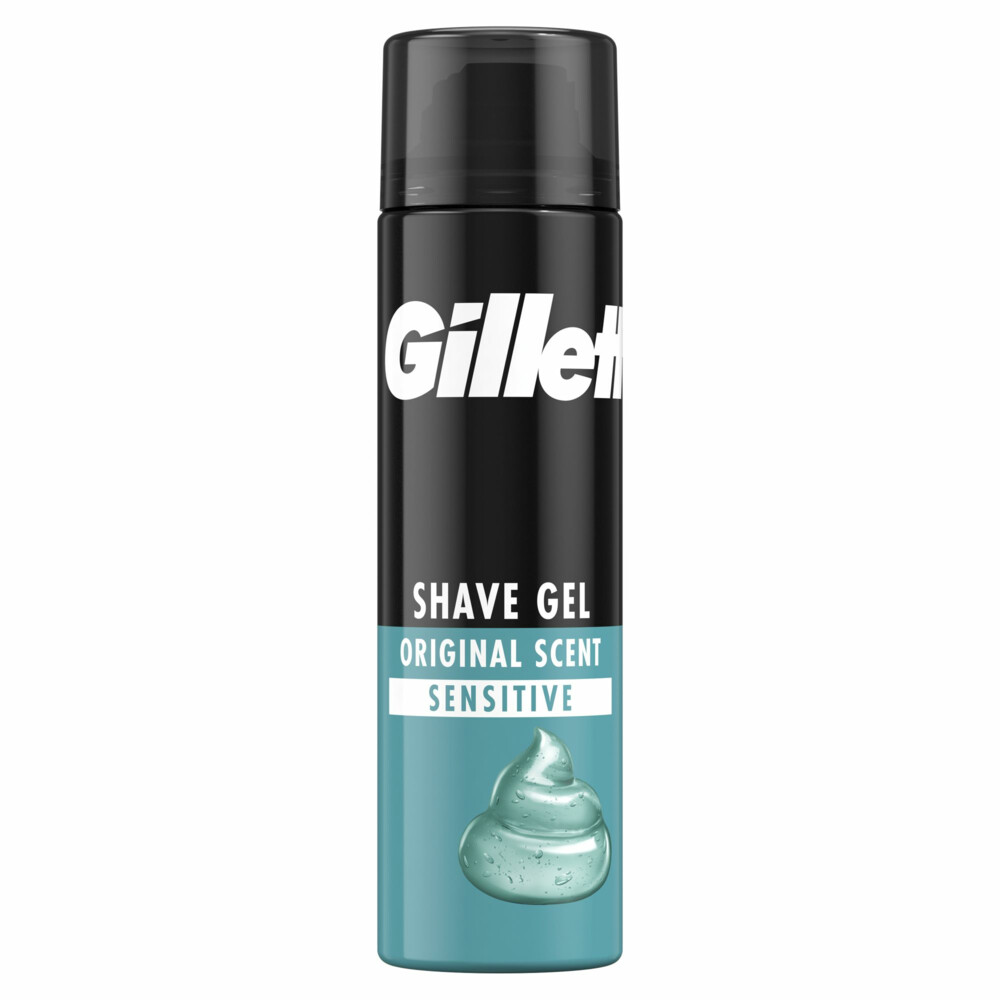 6x Gillette Gevoelige Huid Scheergel Basic 200 ml