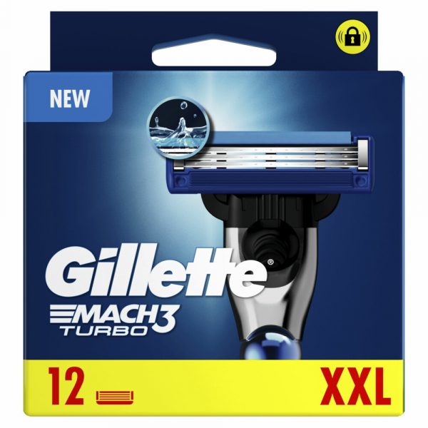 Gillette Scheermesjes Mach3 Turbo 12 stuks