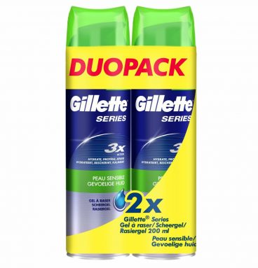 Gillette Series Gevoelige Huid Scheergel 2x200=400 ml