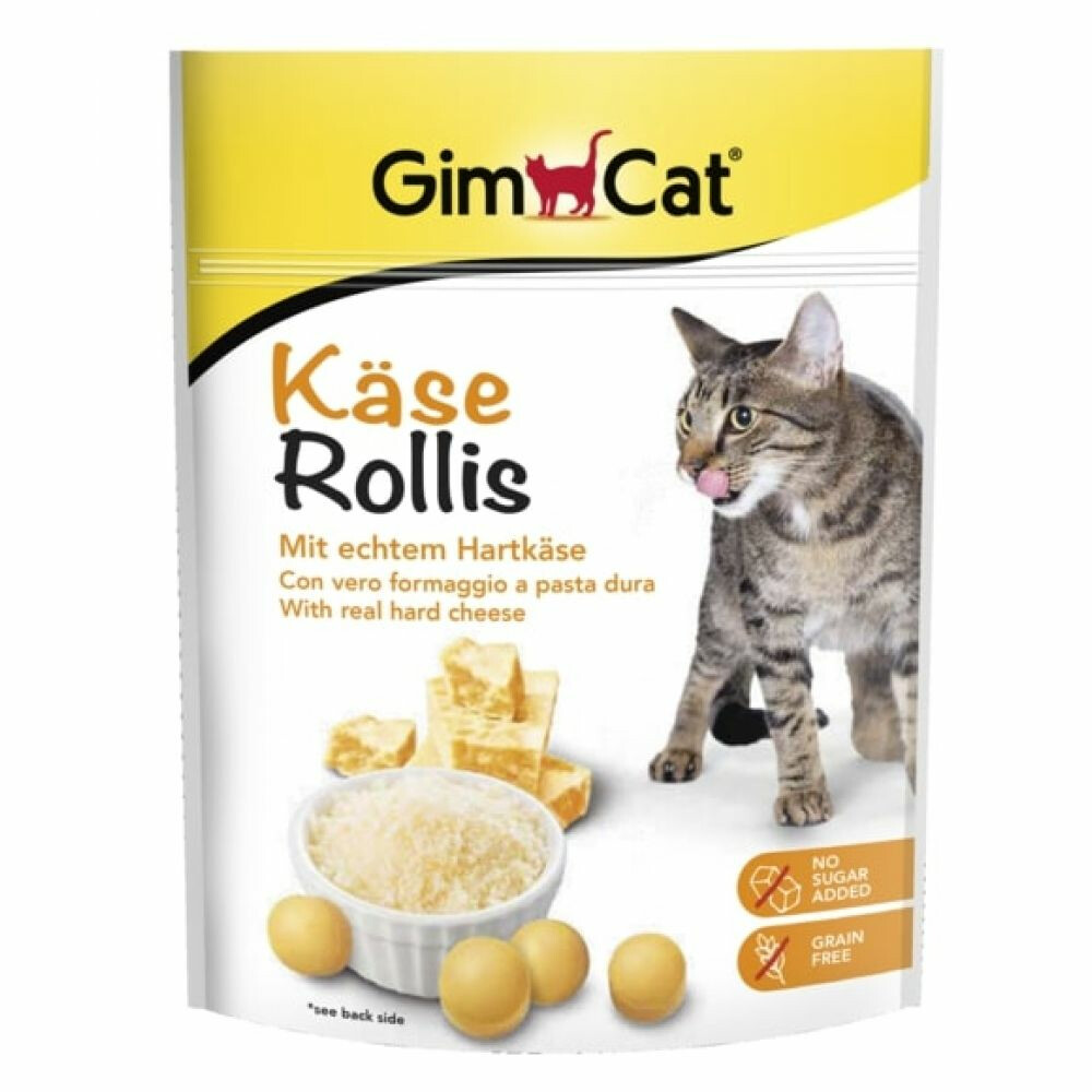 6x GimCat Kaas Rollis 140 gr