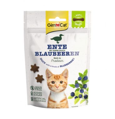 GimCat Kattensnack Soft Eend - Bosbessen 60 gr